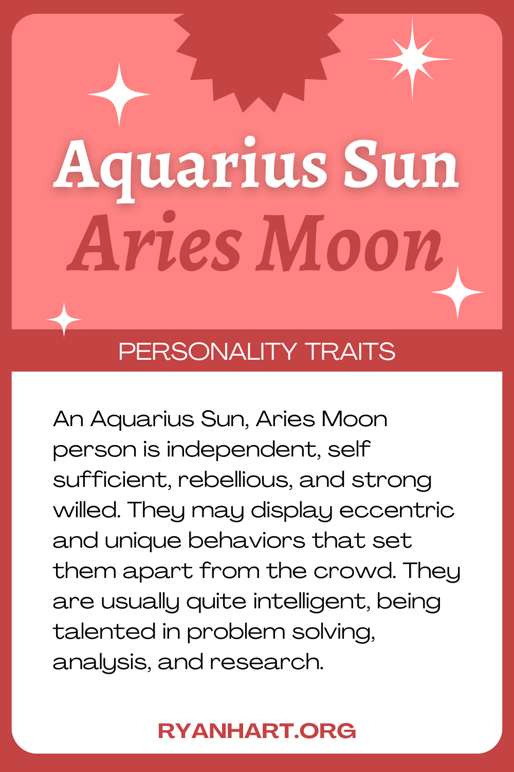 Aquarius Sun Aries Moon Personality Traits | Ryan Hart