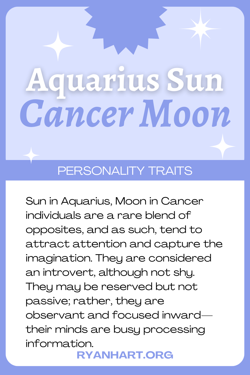 Aquarius Sun Cancer Moon Description