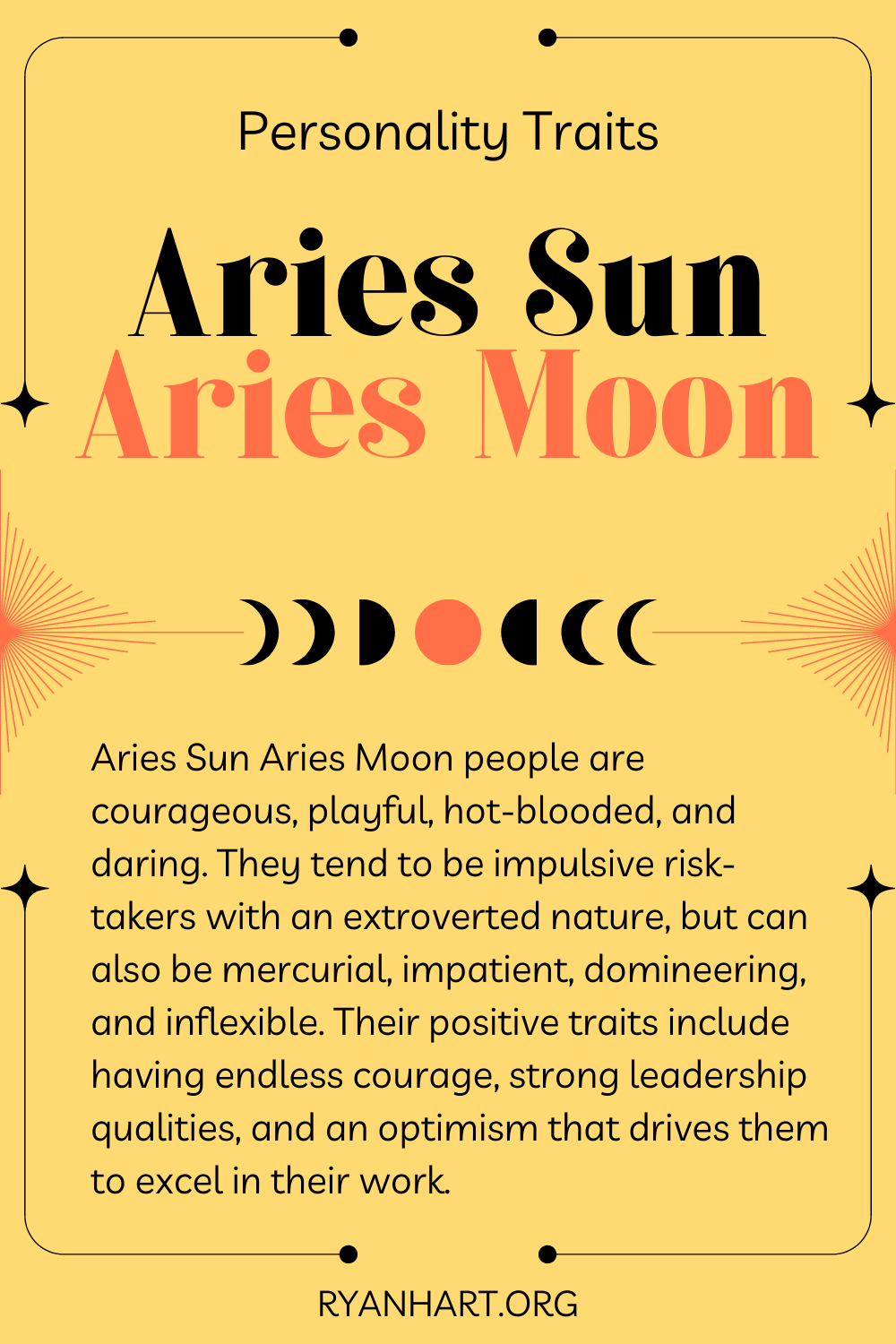 Aries Sun Aries Moon Description