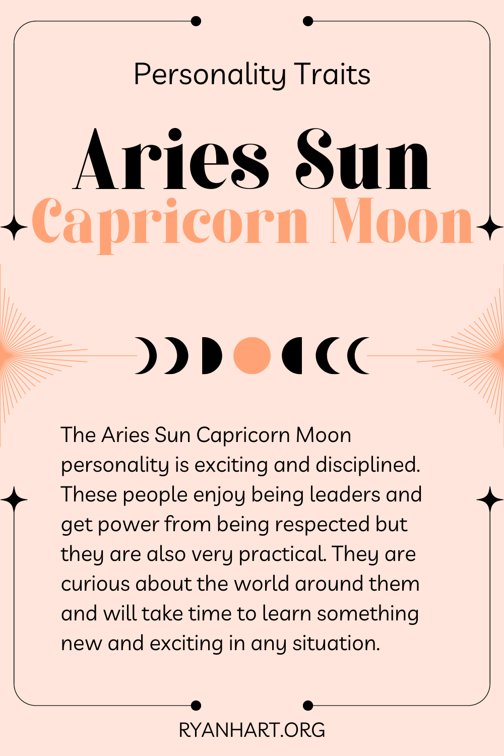 Aries Sun Capricorn Moon Description