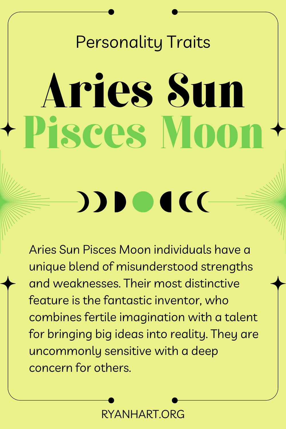 Aries Sun Pisces Moon Description