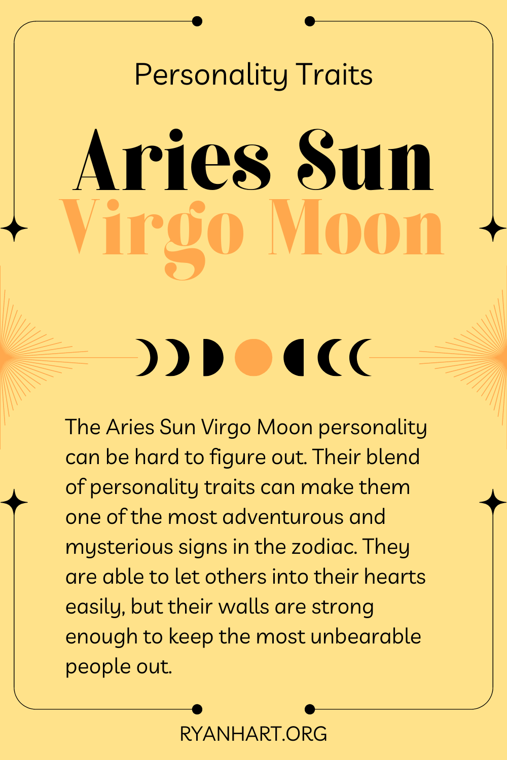 Aries Sun Virgo Moon Description