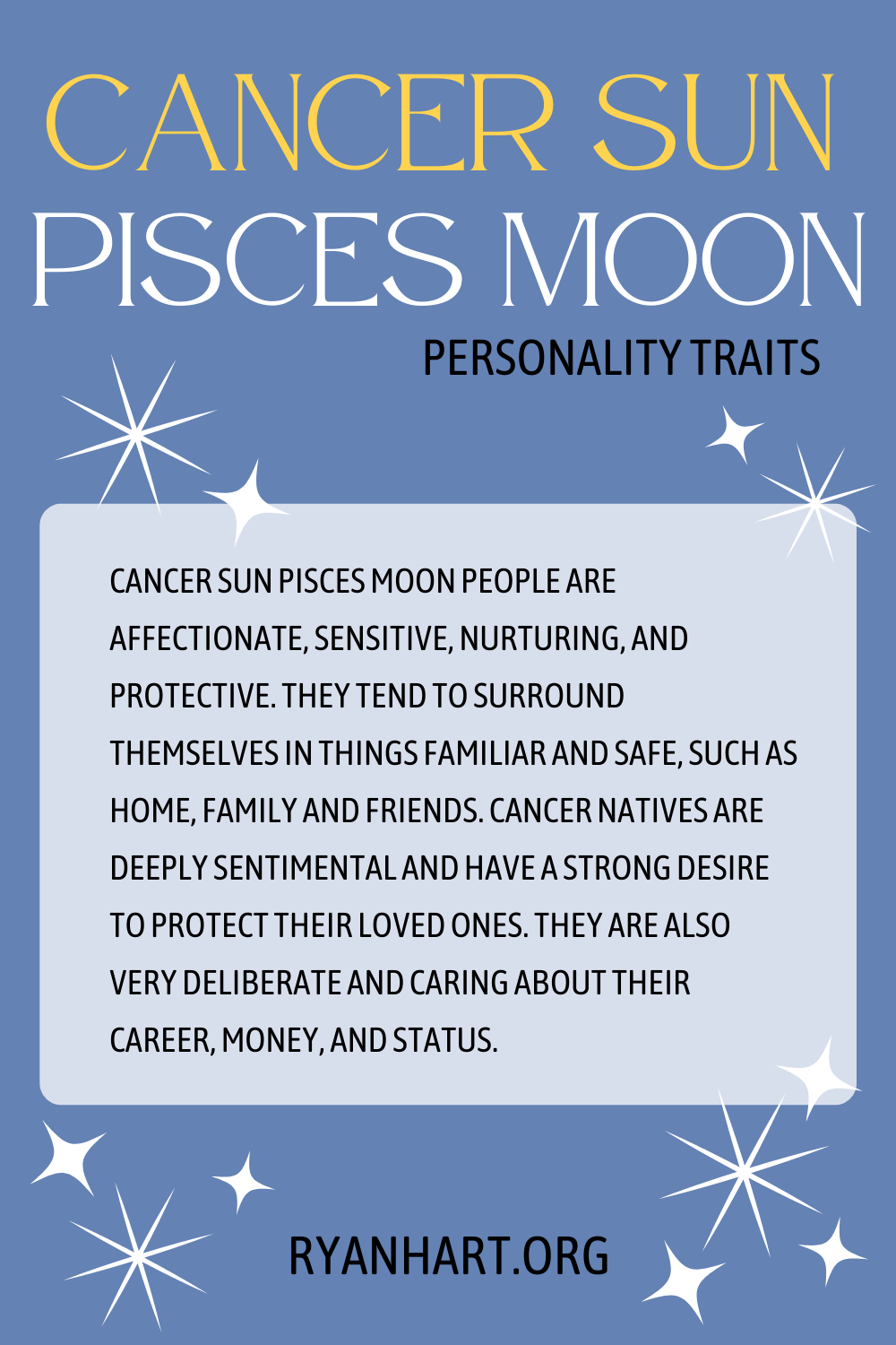 Cancer Sun Pisces Moon Personality Traits Ryan Hart
