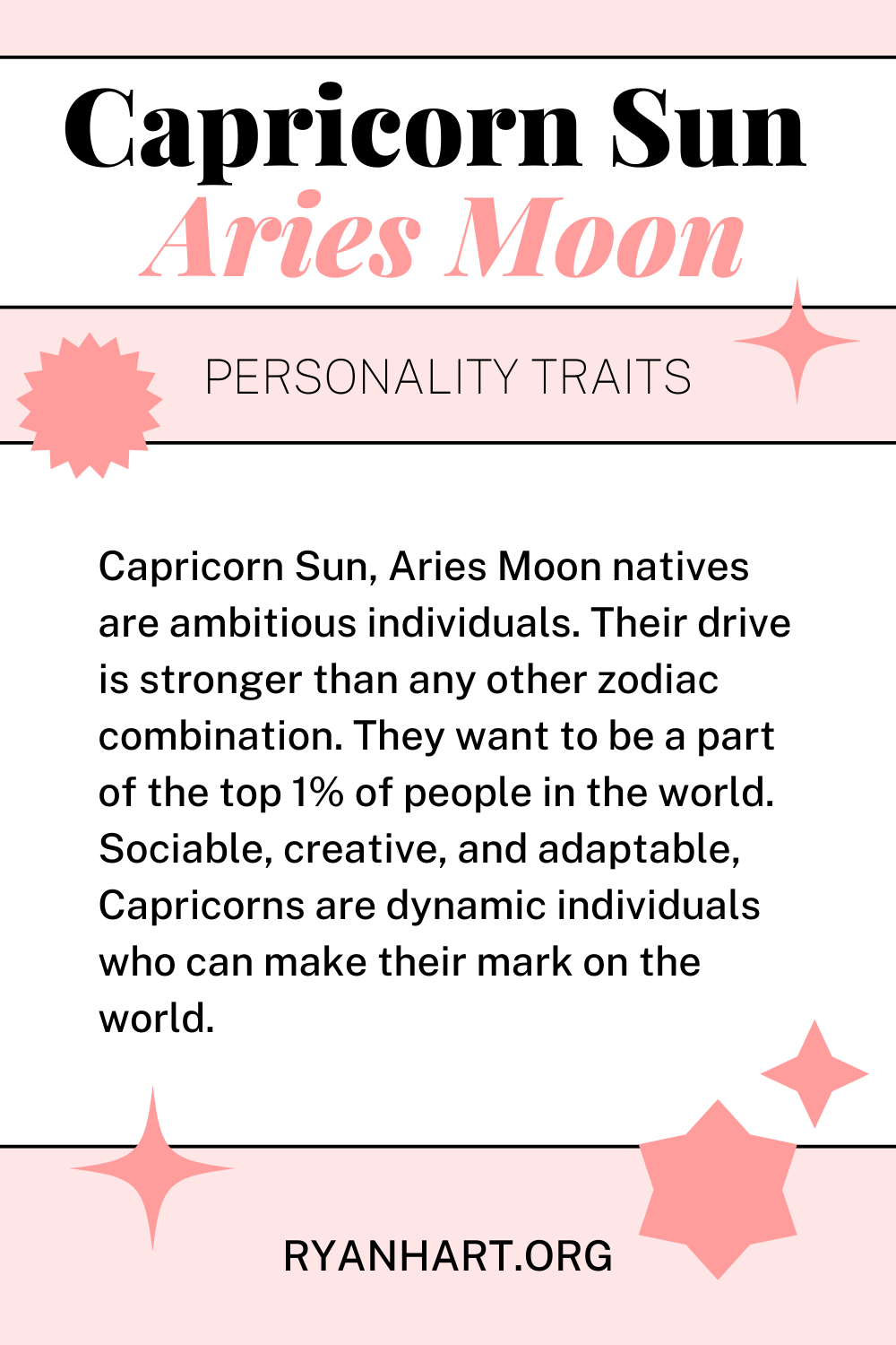 Capricorn Sun Aries Moon Description