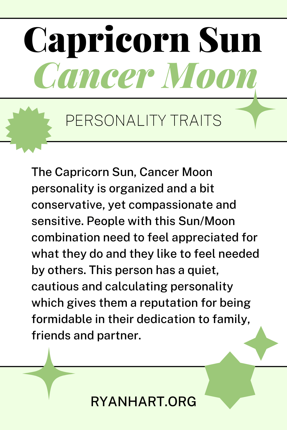 Capricorn Sun Cancer Moon Description
