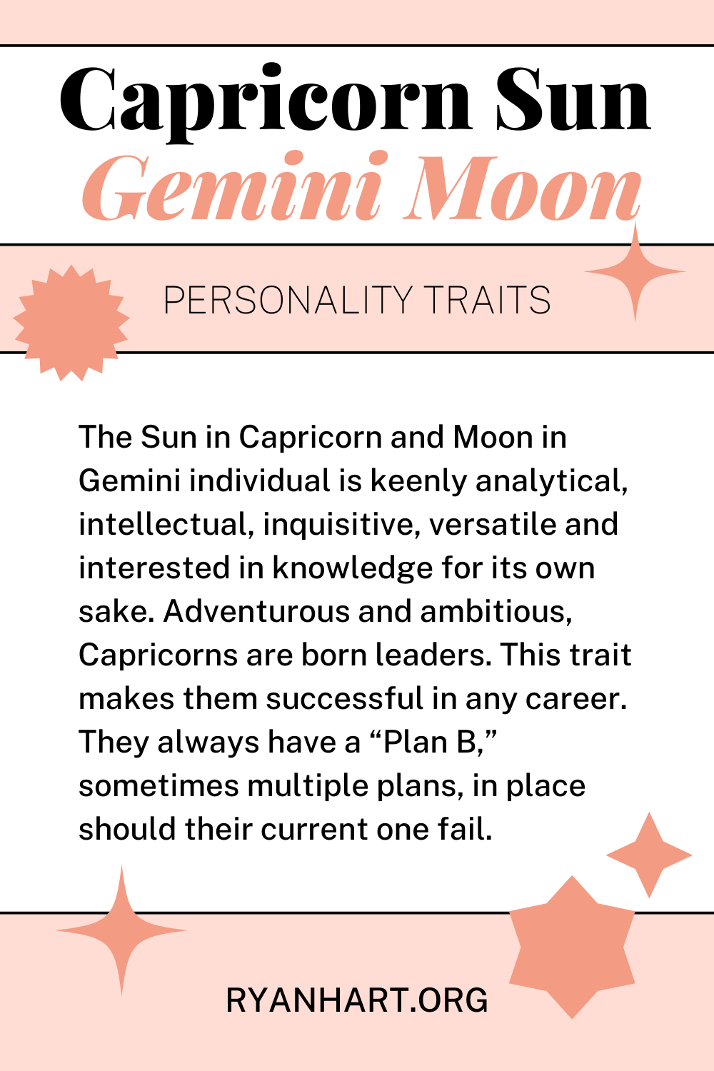 Capricorn Sun Gemini Moon Description