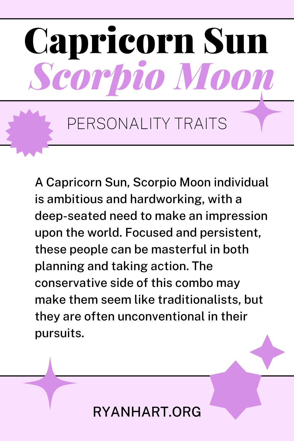 Capricorn Sun Scorpio Moon Description