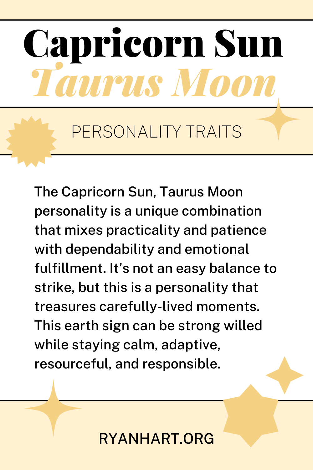 Capricorn Sun Taurus Moon Description