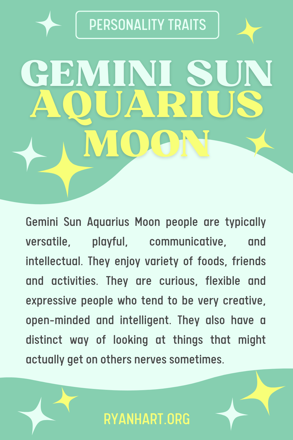 Gemini Sun Aquarius Moon Description