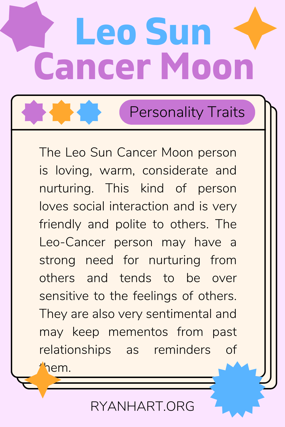 Leo Sun Cancer Moon Description