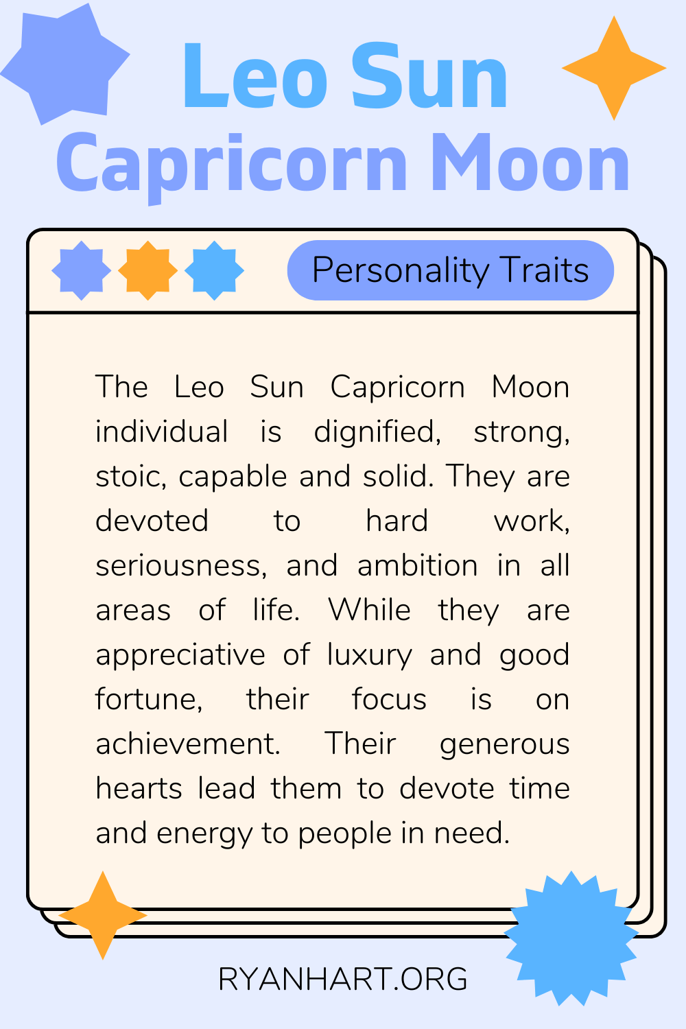 Leo Sun Capricorn Moon Description