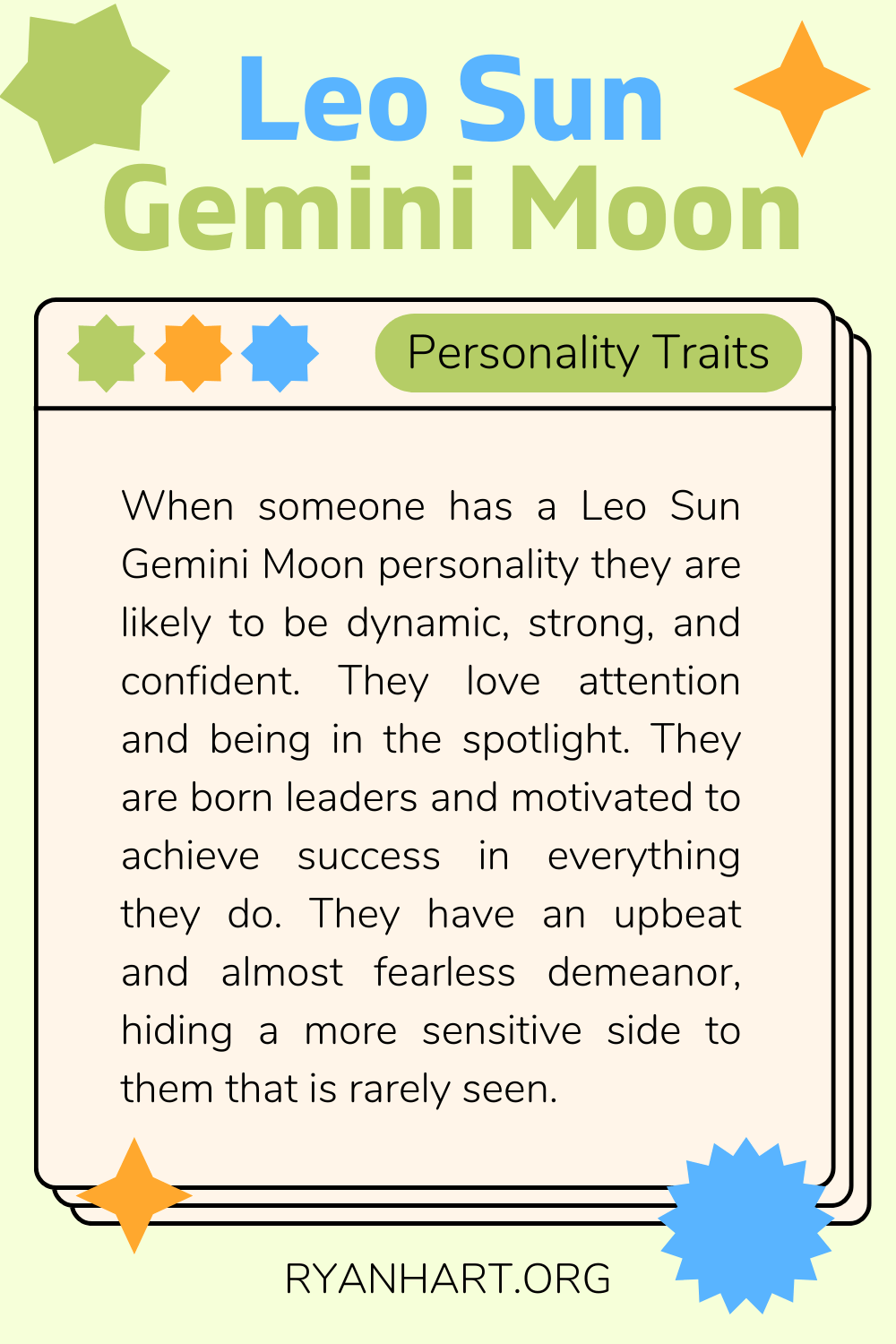 Leo Sun Gemini Moon Description