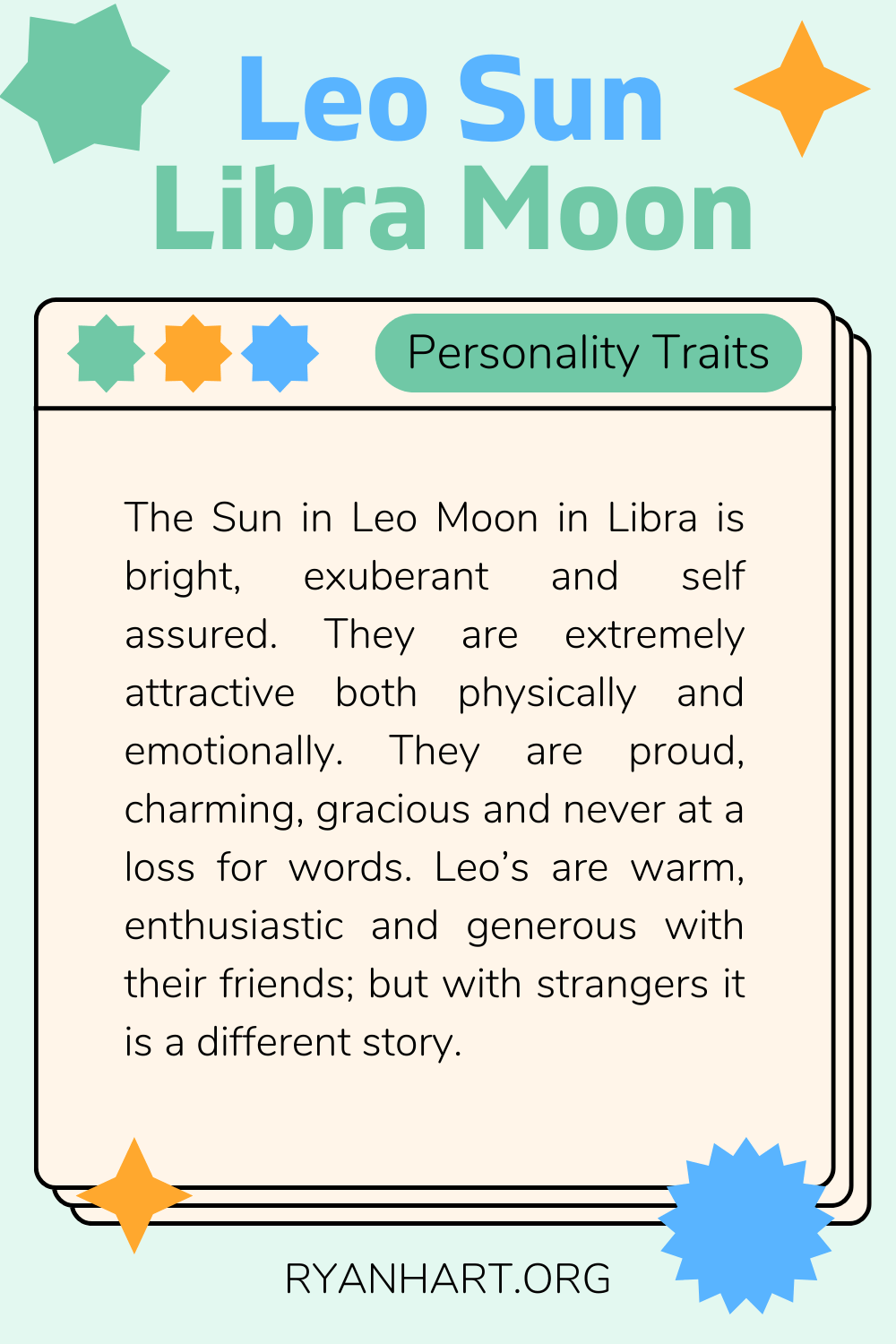 Leo Sun Libra Moon Personality Traits Ryan Hart