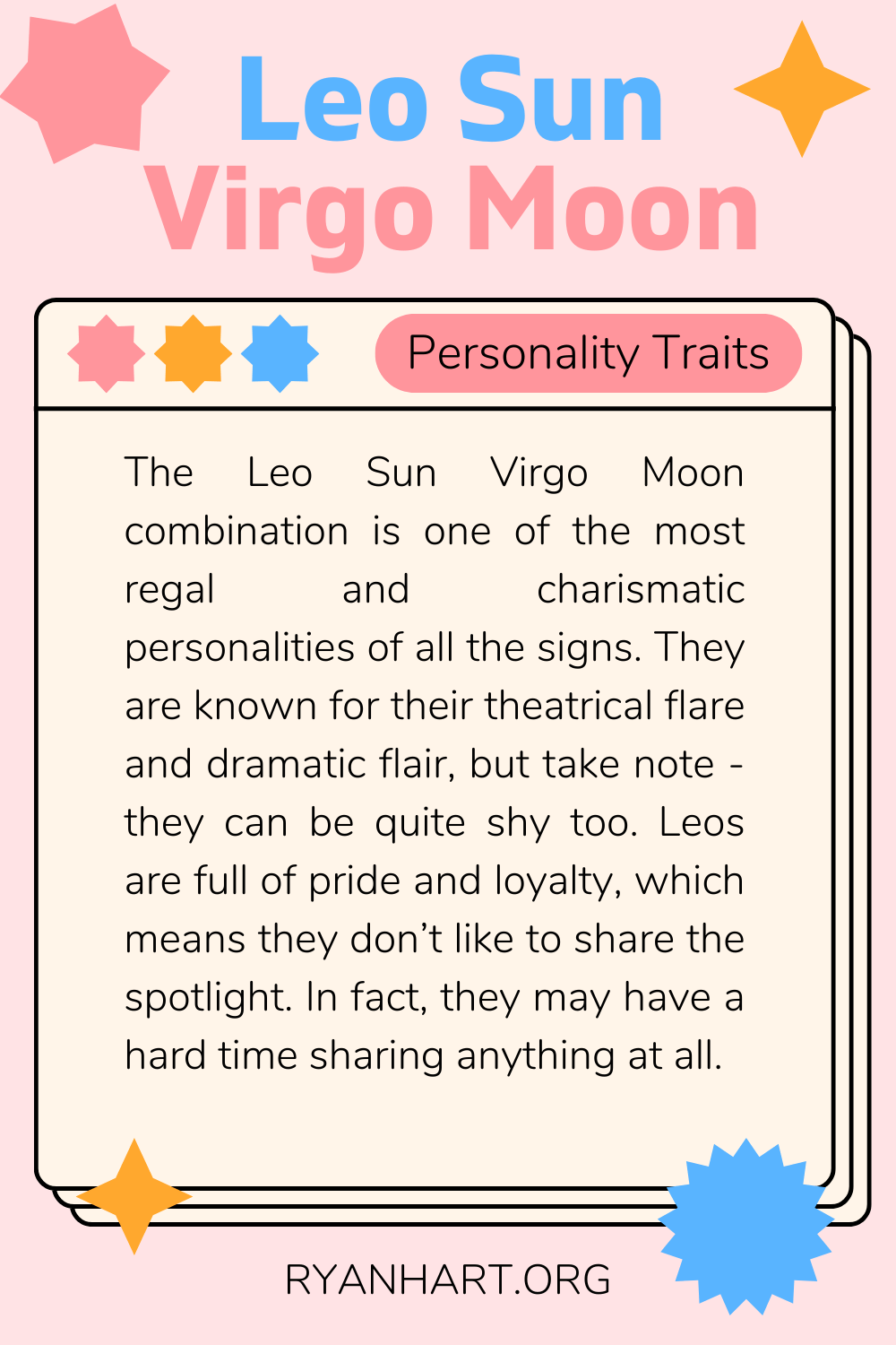 Leo Sun Virgo Moon Description