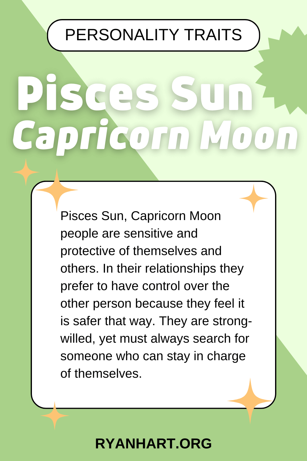 Pisces Sun Capricorn Moon