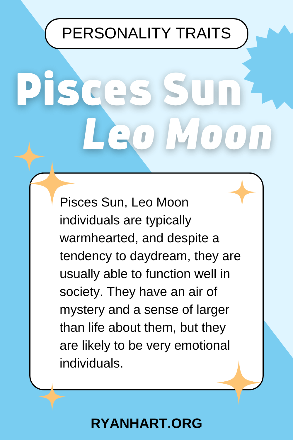 Pisces Sun Leo Moon Description