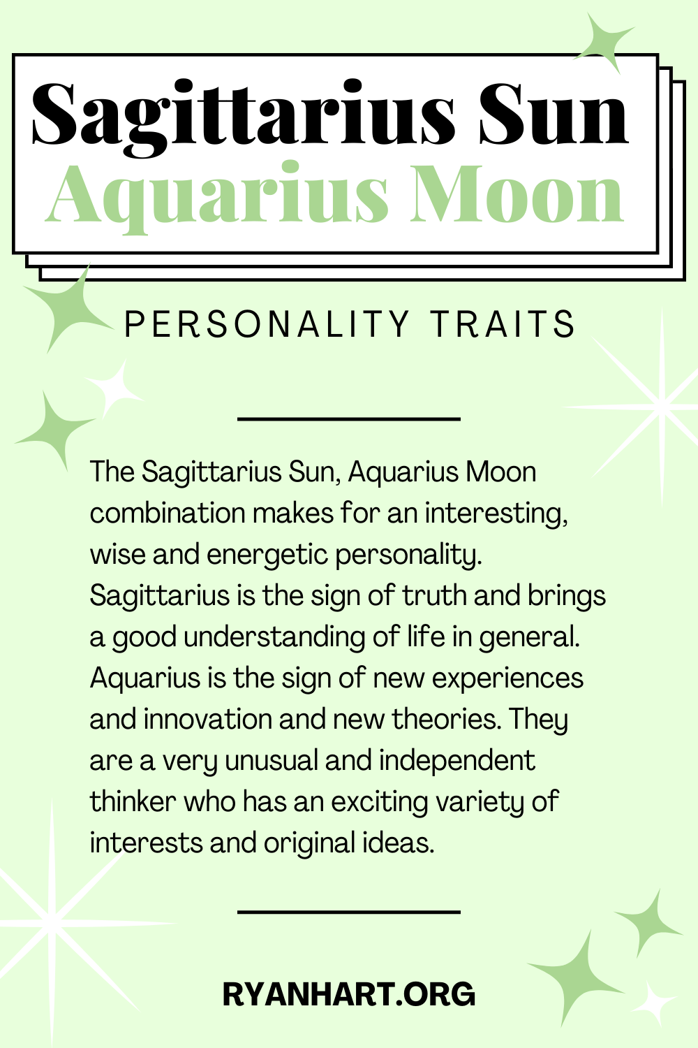 Sagittarius Sun Aquarius Moon Description
