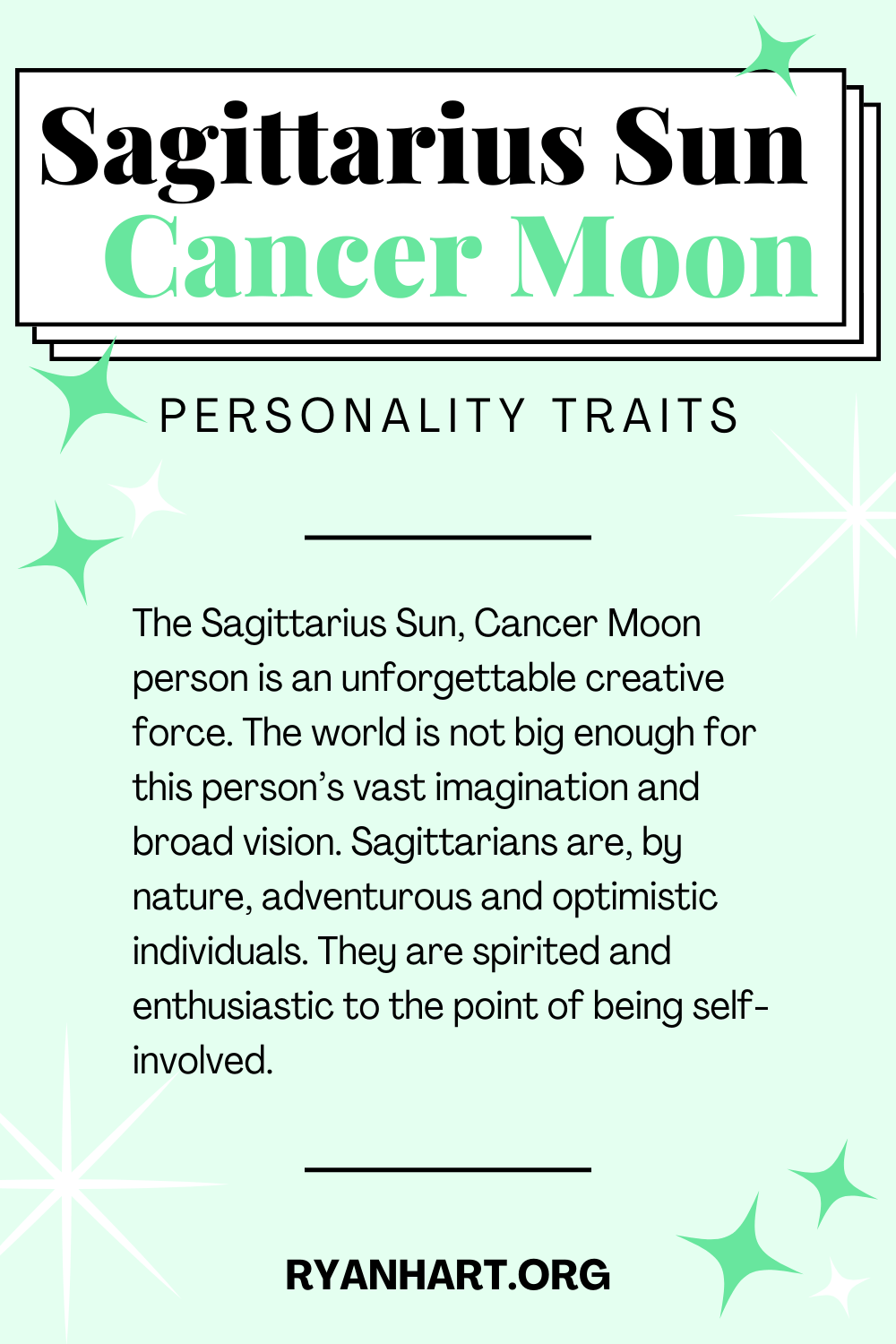 Sagittarius Sun Cancer Moon Description