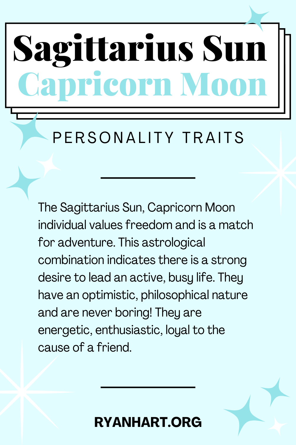 Sagittarius Sun Capricorn Moon Description
