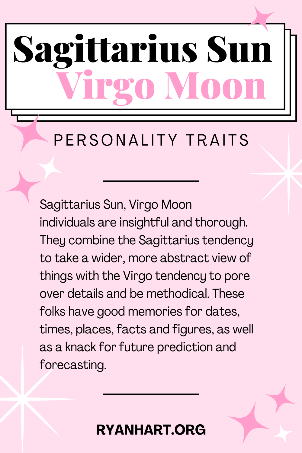 Sagittarius Sun Virgo Moon Description