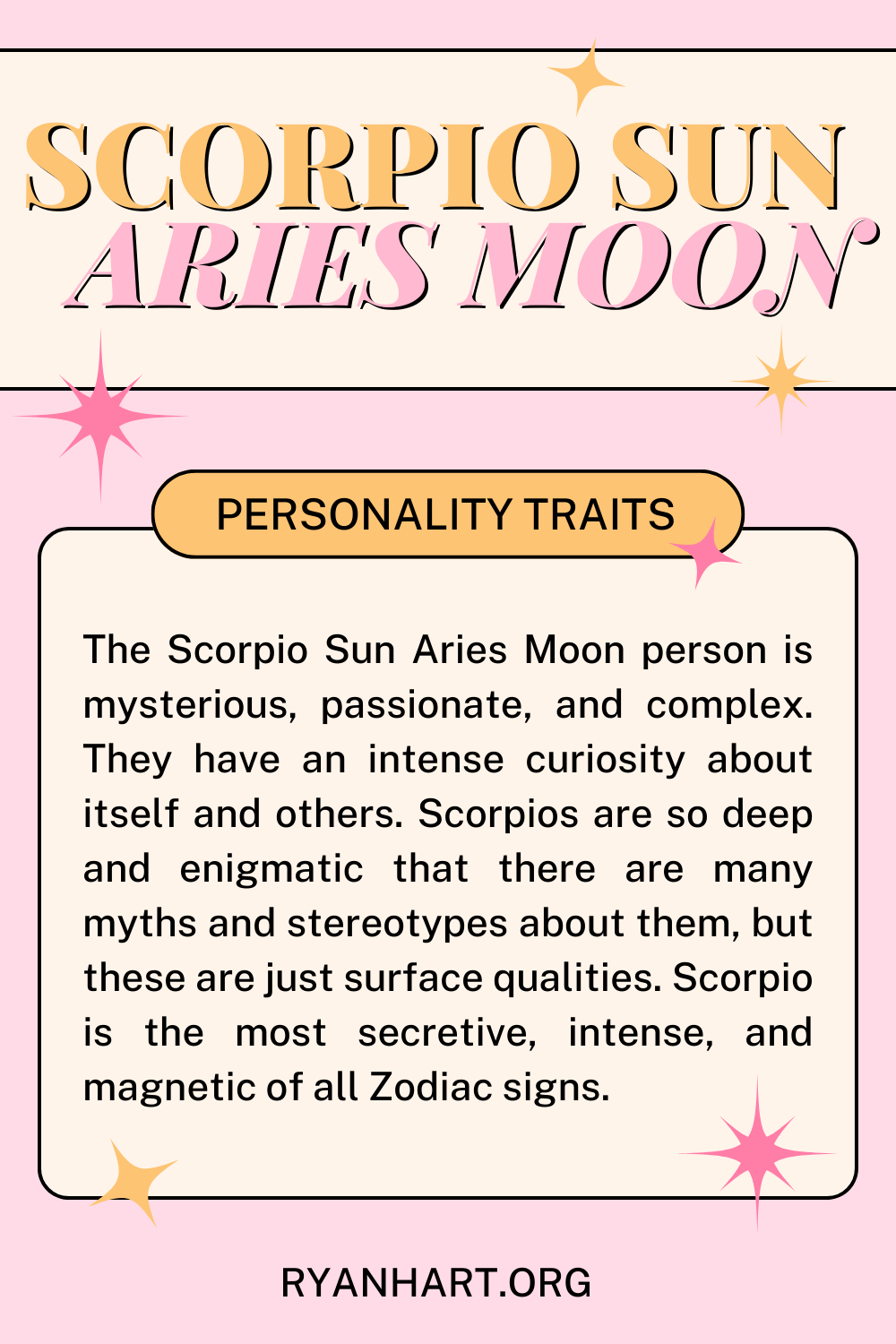 Scorpio Sun Aries Moon Description