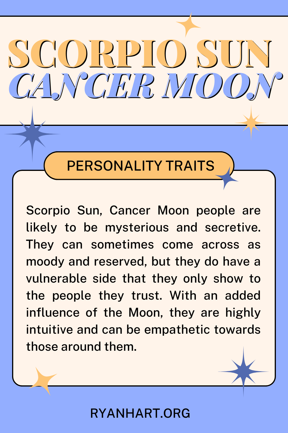 Scorpio Sun Cancer Moon Description