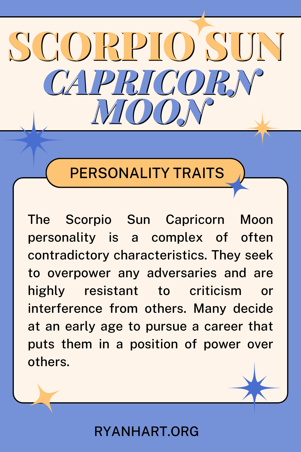 Scorpio Sun Capricorn Moon Description