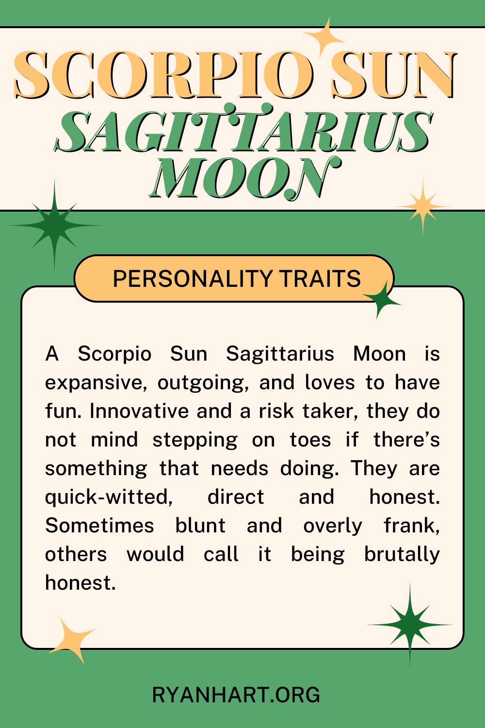 Scorpio Sun Sagittarius Moon Description