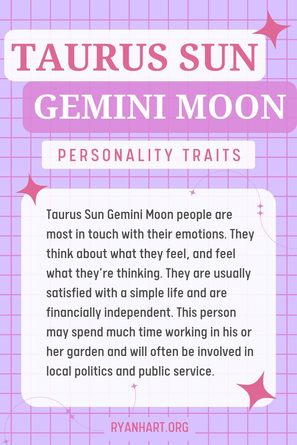 Taurus Sun Gemini Moon Description