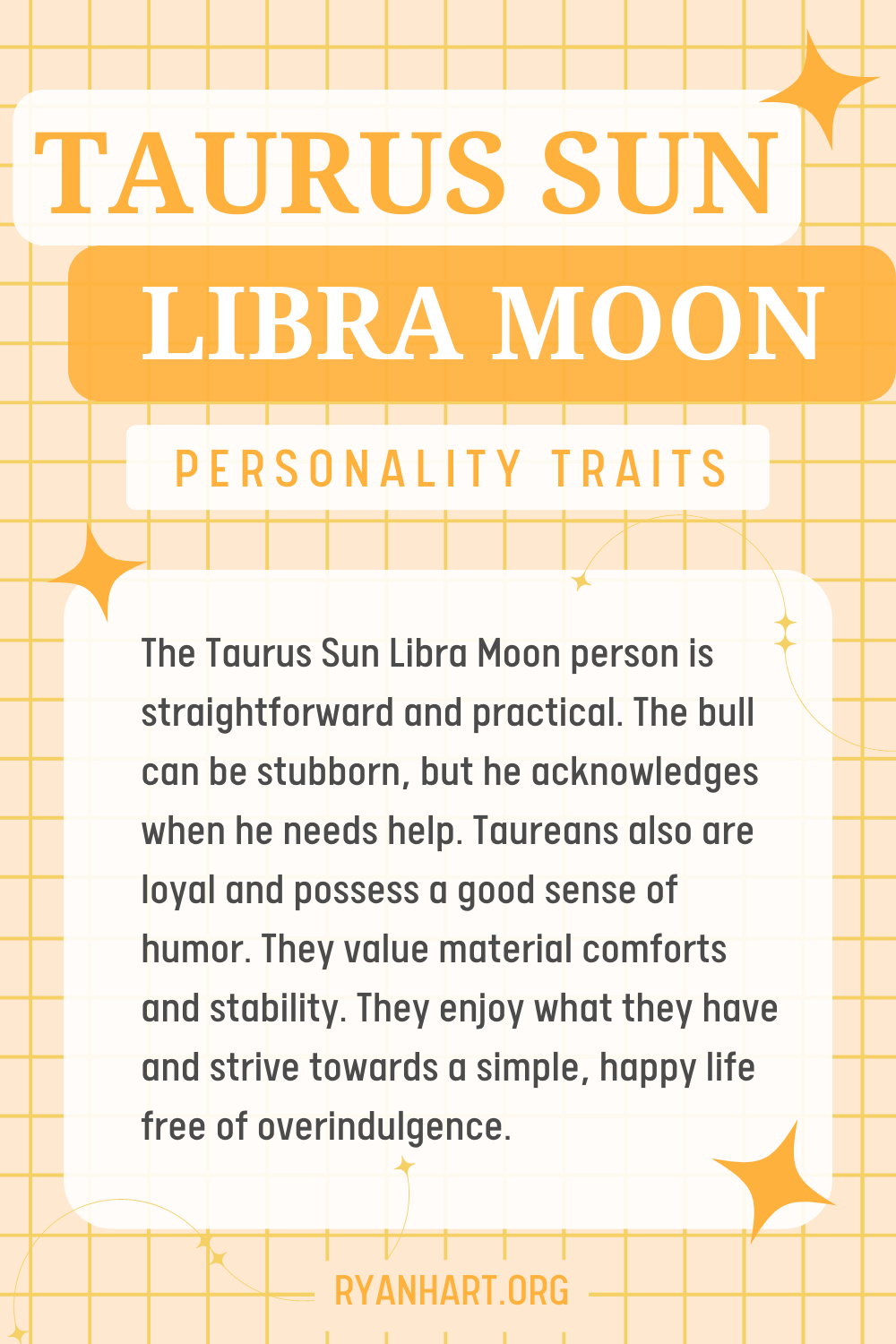 Taurus Sun Libra Moon Description
