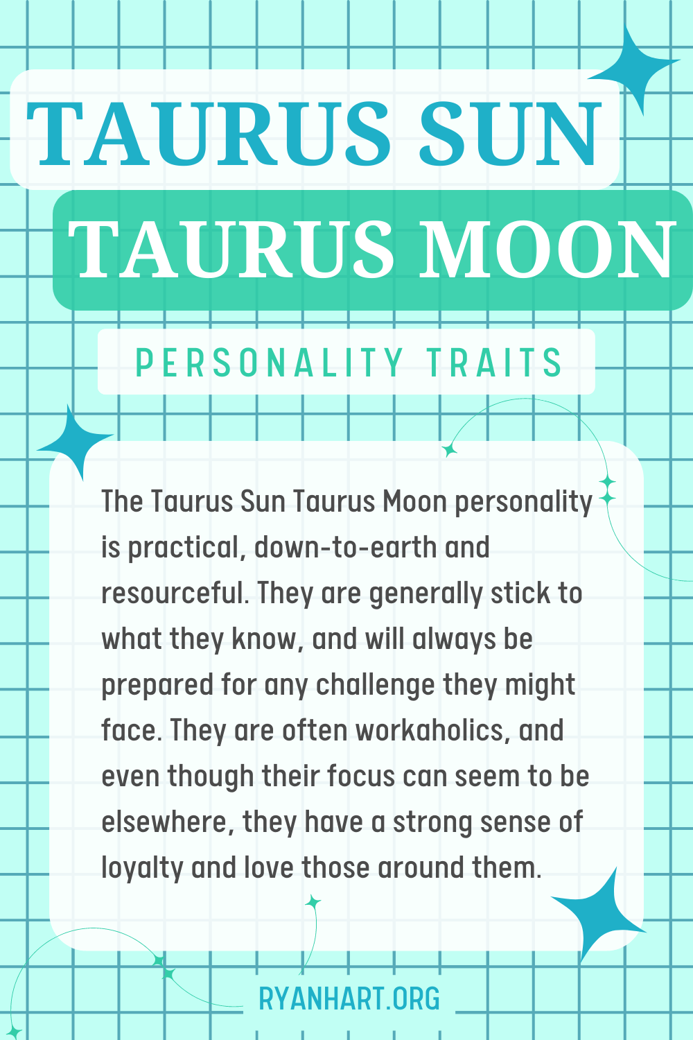 Taurus Sun Taurus Moon Description
