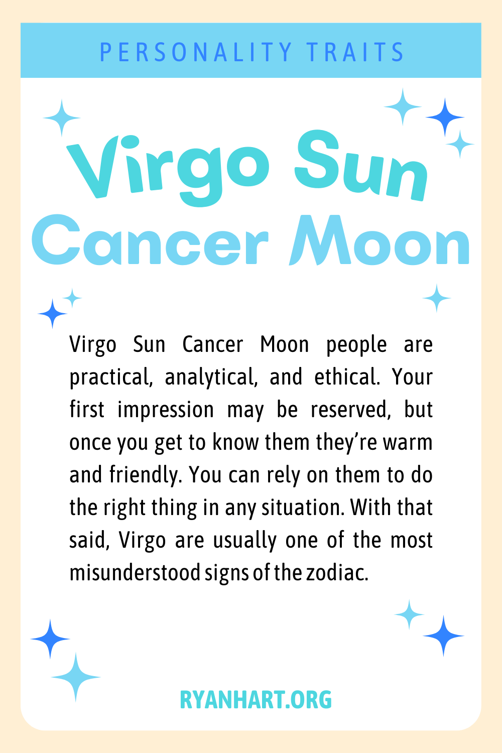 Virgo Sun Cancer Moon Description
