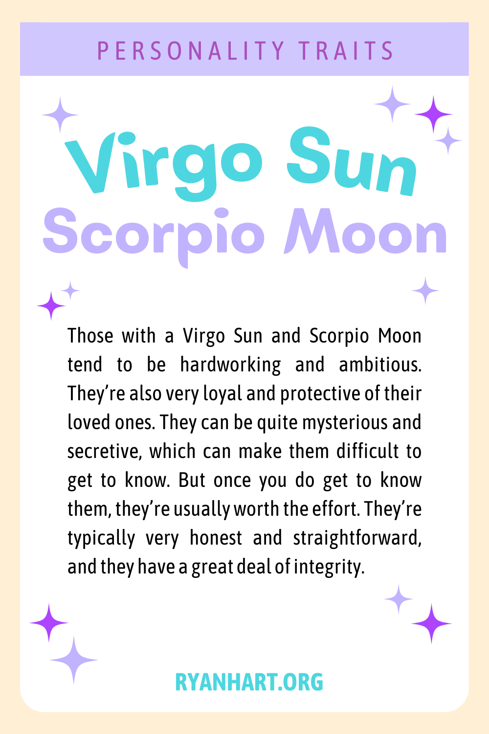 Virgo Sun Scorpio Moon Description