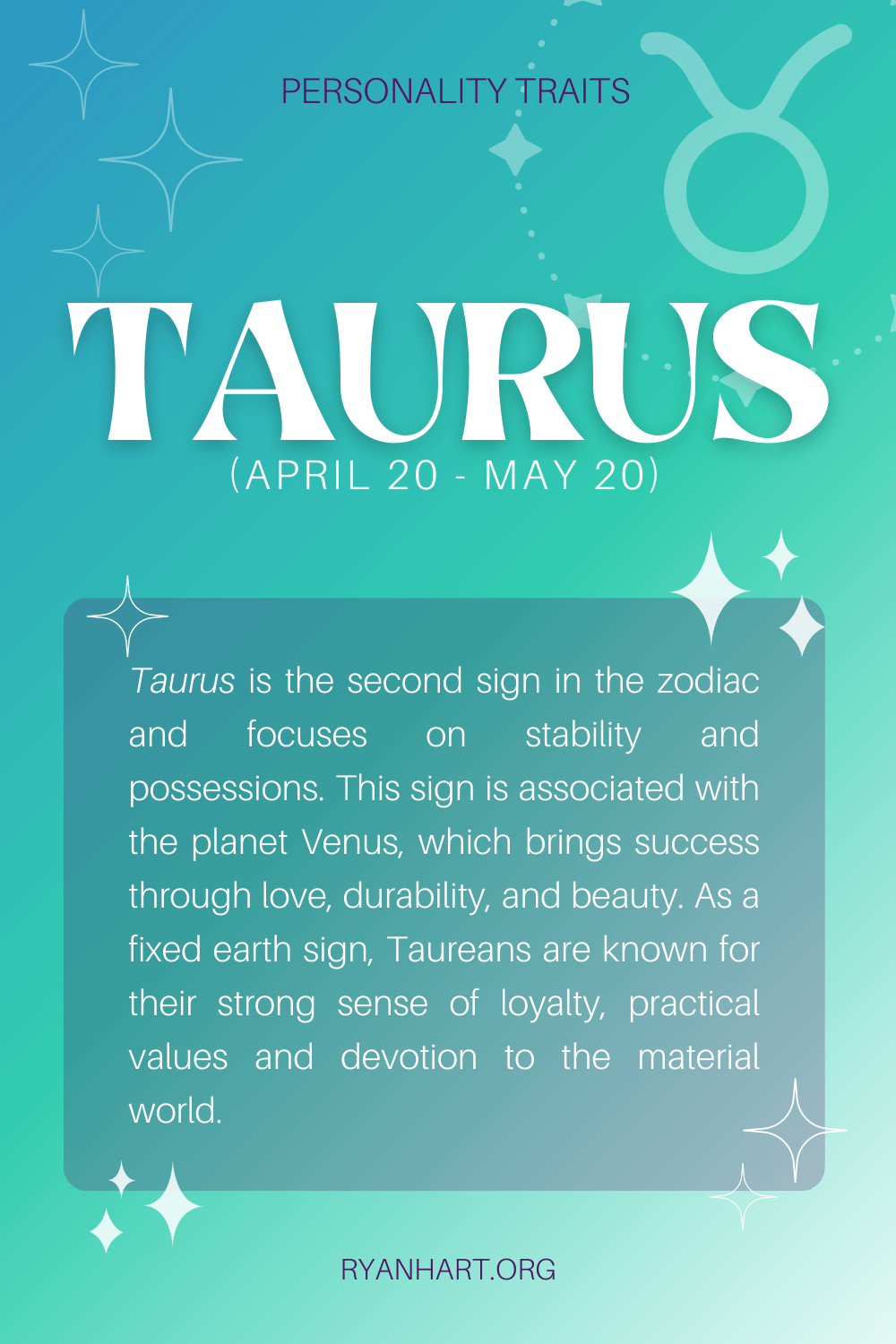 Taurus Zodiac Sign Description