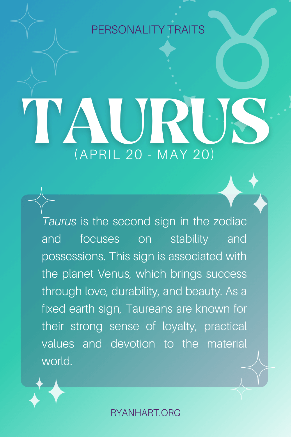 Taurus Personality Traits Dates April 20 May 19 Ryan Hart Taurus Personality Traits Dates April 20 May 19 Ryan Hart